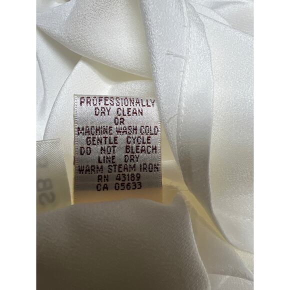 Vintage Susan Bristol Cream Button Up Blouse Top Coquette Collar Plus Size 18 W - Picture 6 of 6